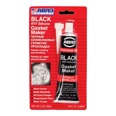12AB ABRO Герметик прокладок черный 85 г.