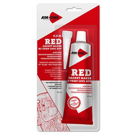 GMRD0085 AIM-ONE герметик прокладка универсальный красный силиконовый (85гр.) red