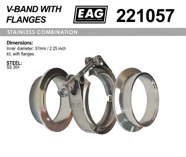 221057 EAG  . D 572.25 V-Band SS304  