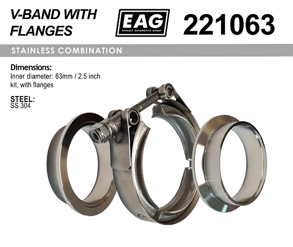 221063 EAG  . D 632.5 V-Band SS304  