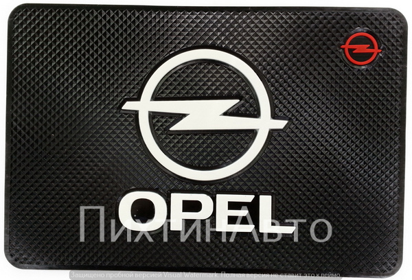 4784 IDV Коврик на парприз чёрный (20*13 см) OPEL 4784