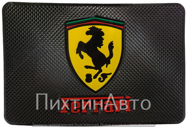 4853 IDV Коврик на парприз черный FERRARI