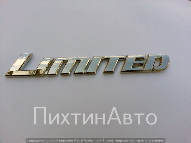 5981 IDV Шильдик на багажник "LIMITED" хром пластик 5981