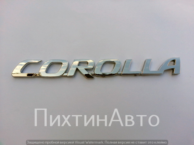 5982 IDV Шильдик на багажник "COROLLA" хром пластик 5982