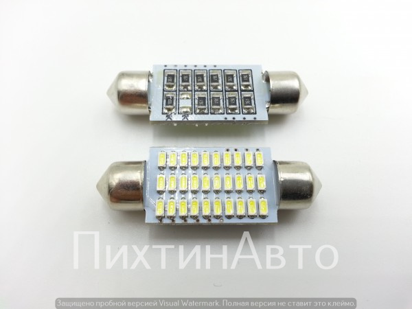 7482 IDV Диод 12v SV8.5/8 (салон,ном.знак) 30 SMD-3014 диод белый canbus с обманкой 39мм 7482