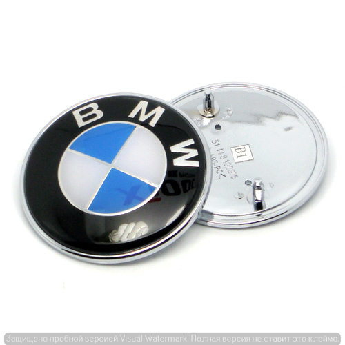 7582 IDV Эмблема d 78 мм "BMW ORIGINAL" син/белый 7582