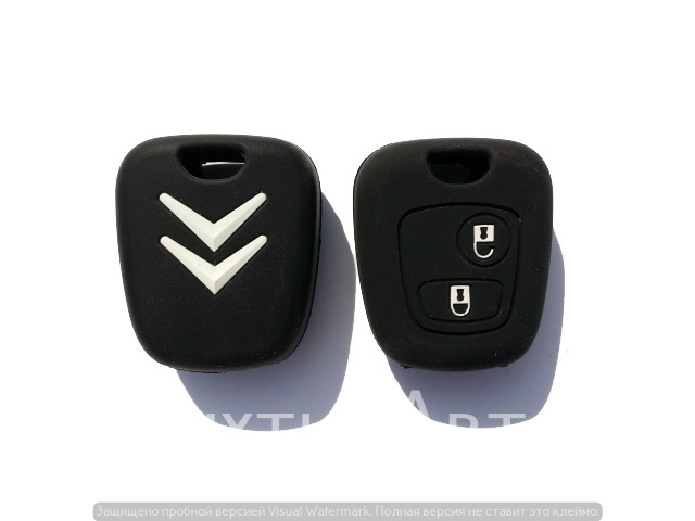 9229 IDV Чехол для ключа силиконовый "CITROEN" мал. 2 кнопки 9229