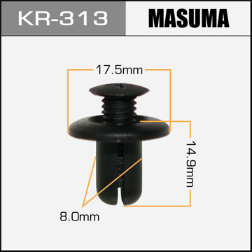 KR313 MASUMA Клипса пластиковая 313-KR Masuma