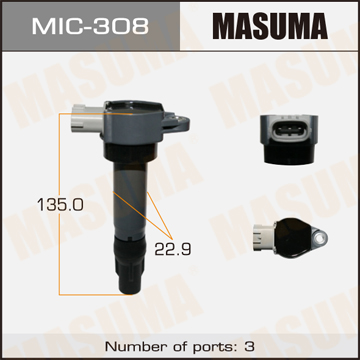 MIC308 MASUMA Катушка зажигания (MASUMA), LANCER CY2A