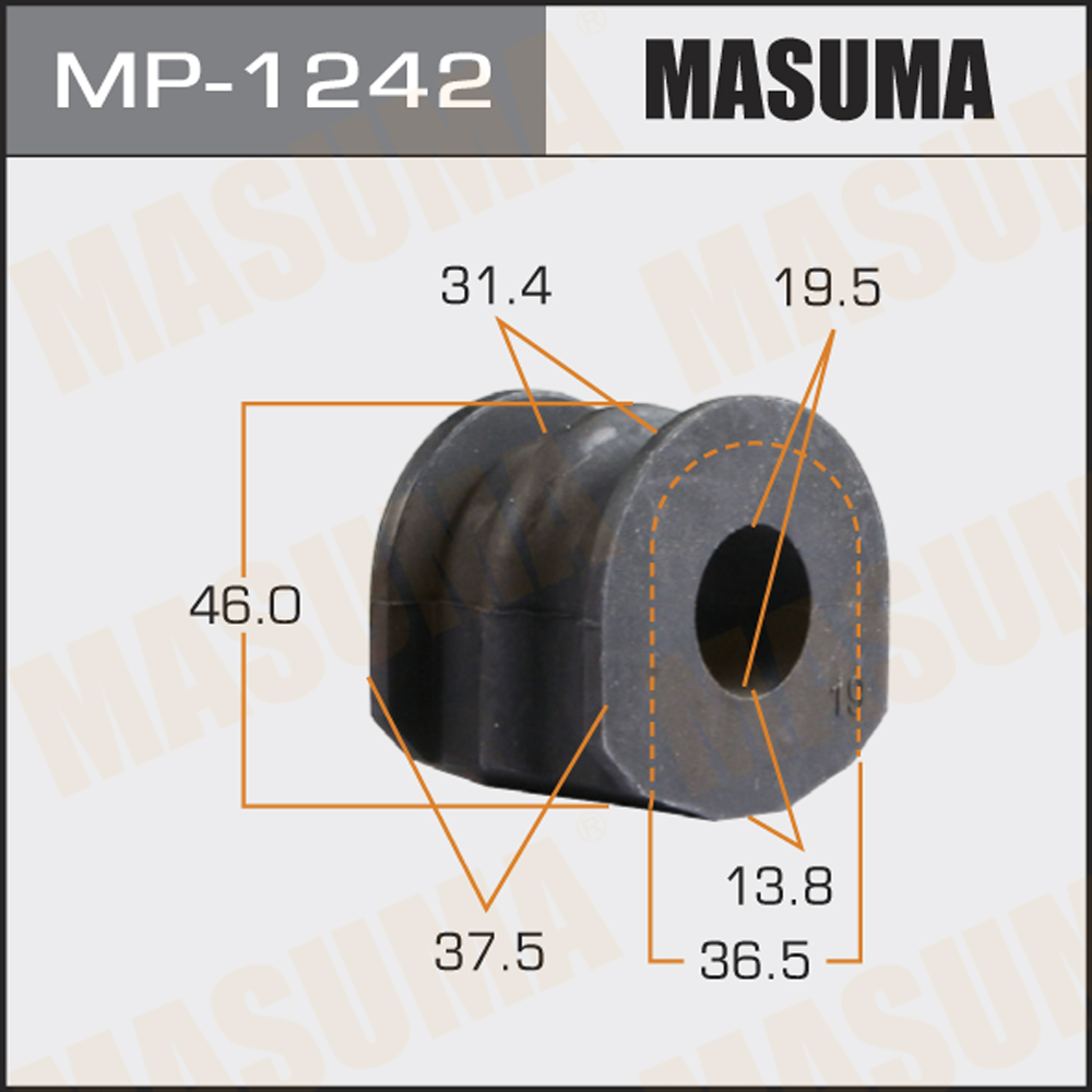 MP1242 MASUMA Втулка стабилизатора MASUMA (уп.2 шт)