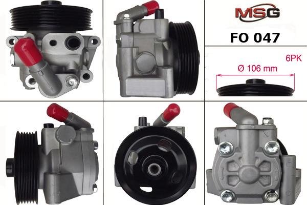 FO047 MSG Насос ГУР FORD FOCUS S-MAX 6-, FORD GALAXY 6-, FORD MONDEO IV 7-