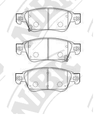 PN0388 NIBK Тормозные колодки дисковые INFINITI EX -13