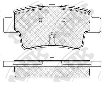PN0481 NIBK Колодки тормозные дисковые