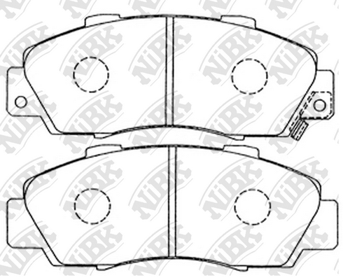 PN8254 NIBK Колодки тормозные HONDA ACCORD/CIVIC/CR-V -05 перед.