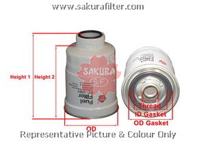 FC1001 SAKURA Фильтр топливный