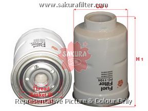 FC1104 SAKURA Фильтр топливный дизельный накручиваемый TOYOTA Sakura