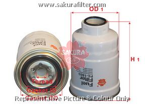 FC1803 SAKURA Фильтр топливный NISSAN X-TRAIL/PATHFINDER 01- 2.2-4.2 DIESEL