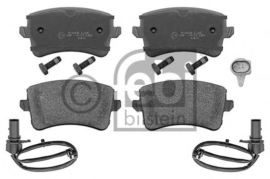 116016 FEBI к-кт колодки зад audi a6a7 2.0tfsi-3.0tfsi4.02.0tdi-3.0tdi 10-