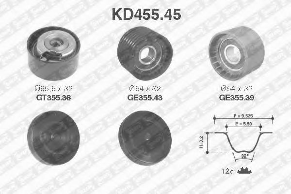 KD45545 SNR-NTN  renault cliomeganescenic 1.82.0 16v 01>