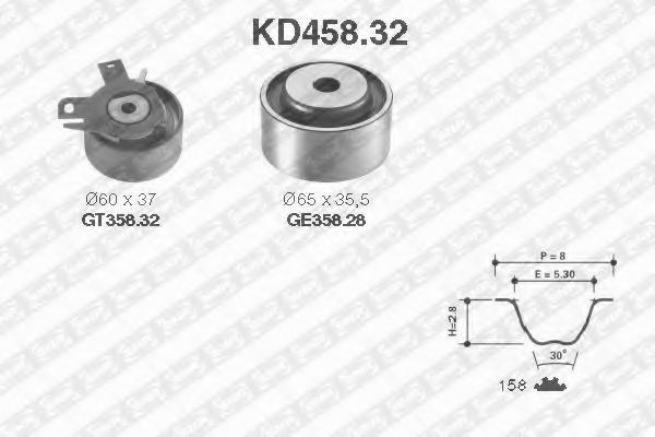 KD45832 SNR-NTN  fiat bravomareadoblostilomultipla 1.6 16v 96>