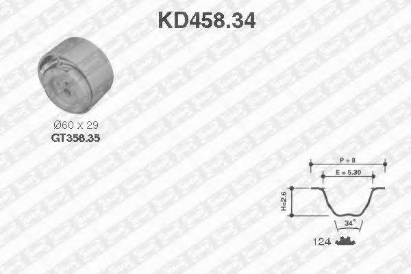 KD45834 SNR-NTN  fiat bravopuntomarea 1.21.4 16v 99>