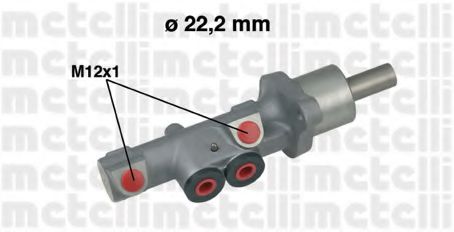 050534 METELLI главный тормозной цилиндр (22,2mm)