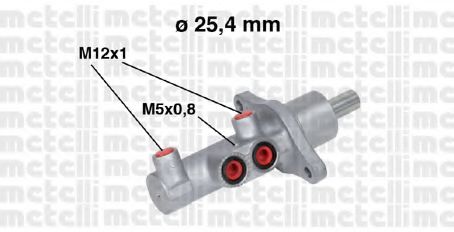 050543 METELLI Главный тормозной цилиндр