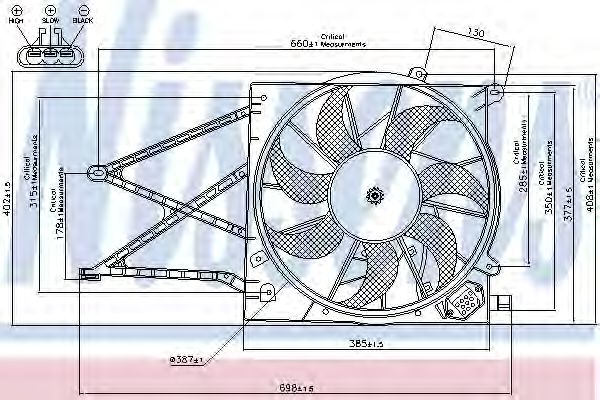 85176 NISSENS Вентилятор 