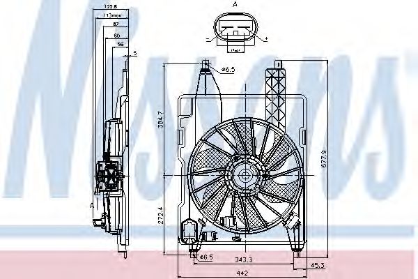 85706 NISSENS вентилятор радиатора renault megane 1.4-2.01.5d 02-