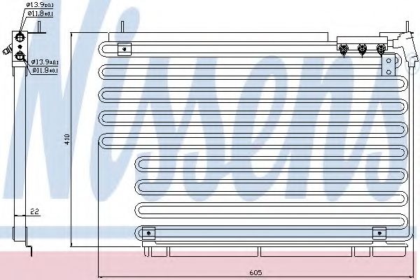 94216 NISSENS Конденсатор кондиционера 94216