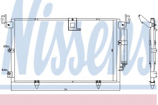 94789 NISSENS Конденсатор кондиционера 94789