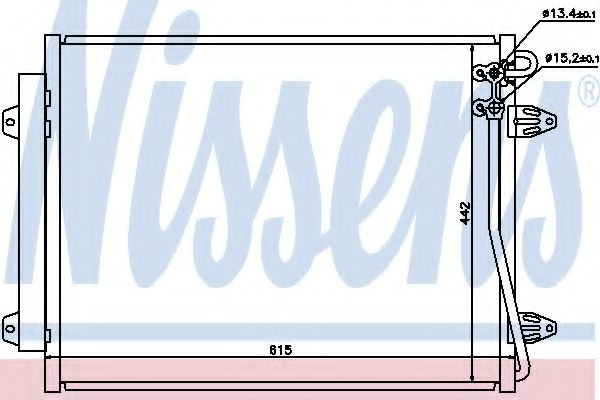 94832 NISSENS Радиатор VW PASSAT 05- кондиционера