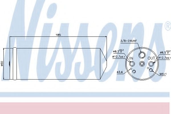 95134 NISSENS Бачек осушитель