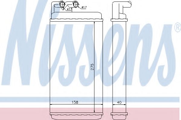 70220 NISSENS Радиатор печки