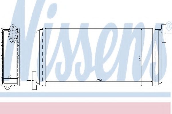 72002 NISSENS Радиатор отопителя 722