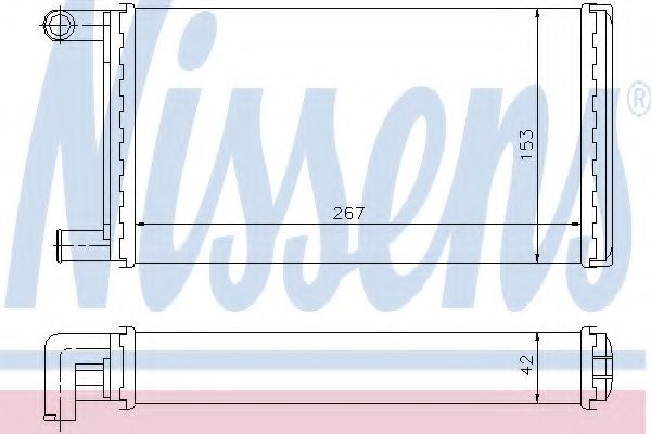 72004 NISSENS Радиатор отопителя