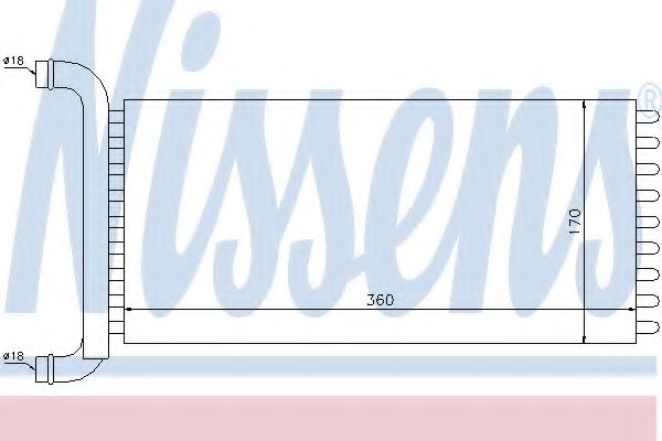 72041 NISSENS Теплообменник салона