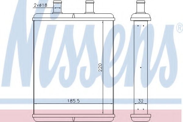 71817 NISSENS радиатор печки