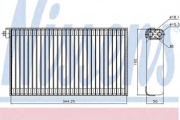 92310 NISSENS испаритель кондиционера