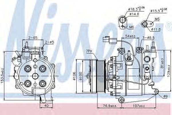 89246 NISSENS Компрессор кондиционера