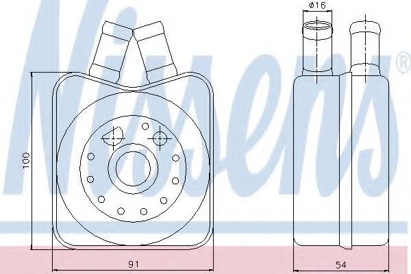 90606 NISSENS Радиатор масляный