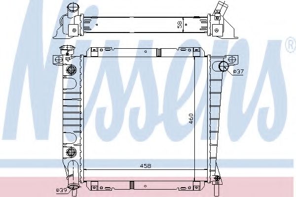 620671 NISSENS Радиатор двигателя FORD EXPLORER 4. 91-95