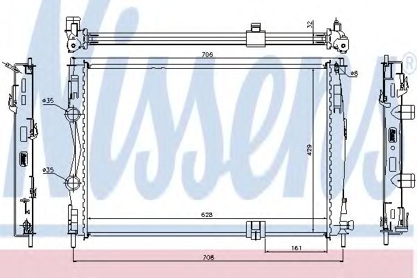 67361 NISSENS 67361 Радиатор системы охлаждения NISSENS