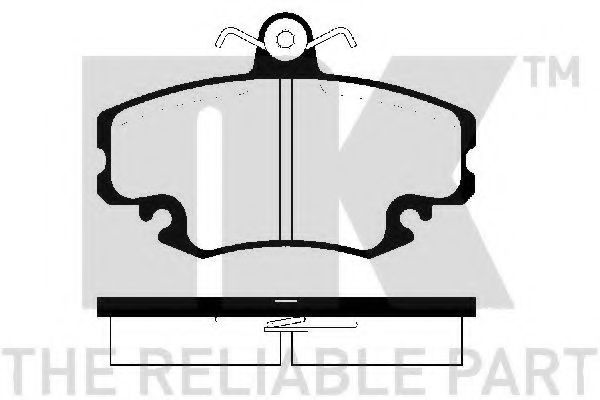 229957 NK Колодки тормозные дисковые