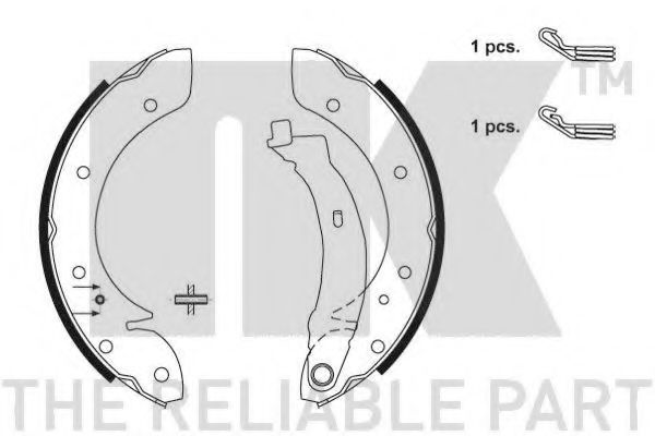 2719598 NK тормозные колодки