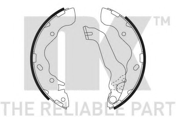 2734703 NK Комплект тормозных колодок