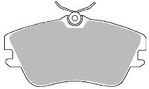 6414 MAPCO Колодки торм. пер.