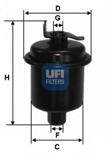 3162100 UFI Фильтр топливный