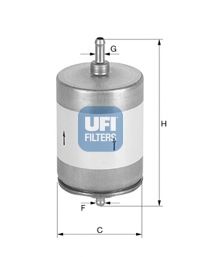 3181700 UFI Фильтр топливный