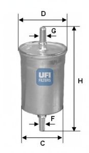 3184300 UFI Фильтр топливный
